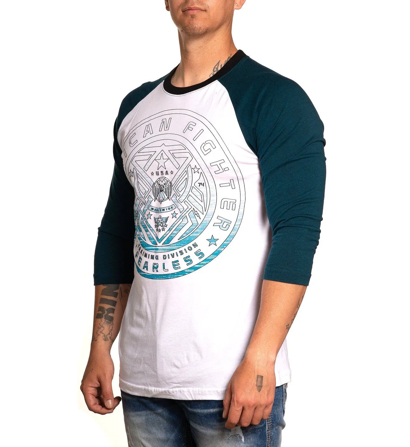 Morrow 3/4 Raglan sold by American Fighter product image thumbnail 4