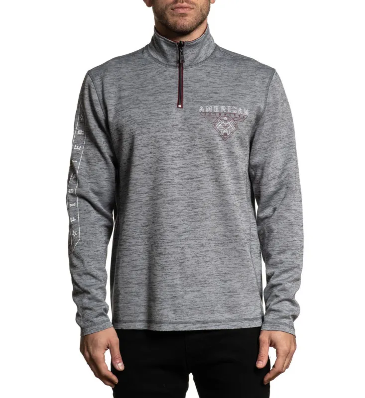 Palmdale Rev. Zip Mock Neck sold by American Fighter