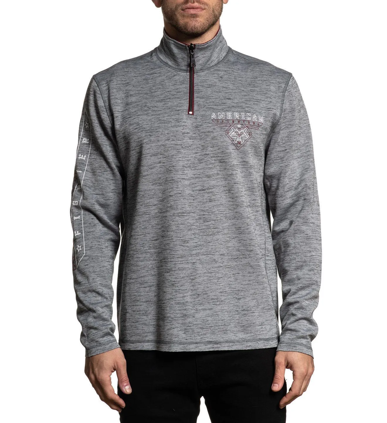 Palmdale Rev. Zip Mock Neck sold by American Fighter