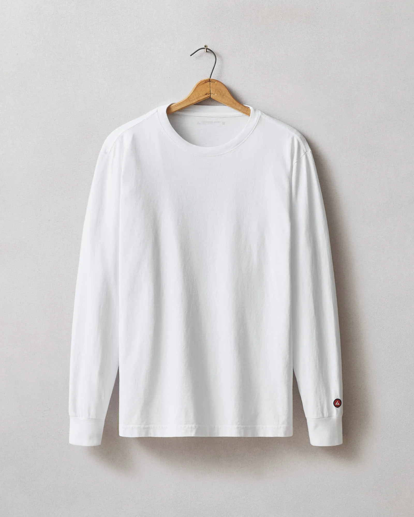 Vintage Crew Long Sleeve Tee - White sold by American Giant