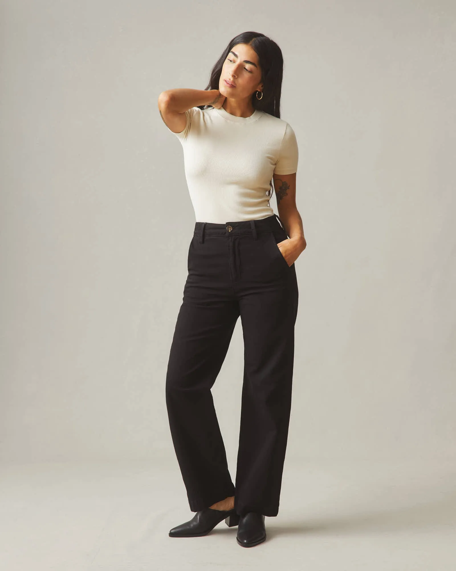 Women's Wide Leg Pant - Black sold by American Giant product image thumbnail 5