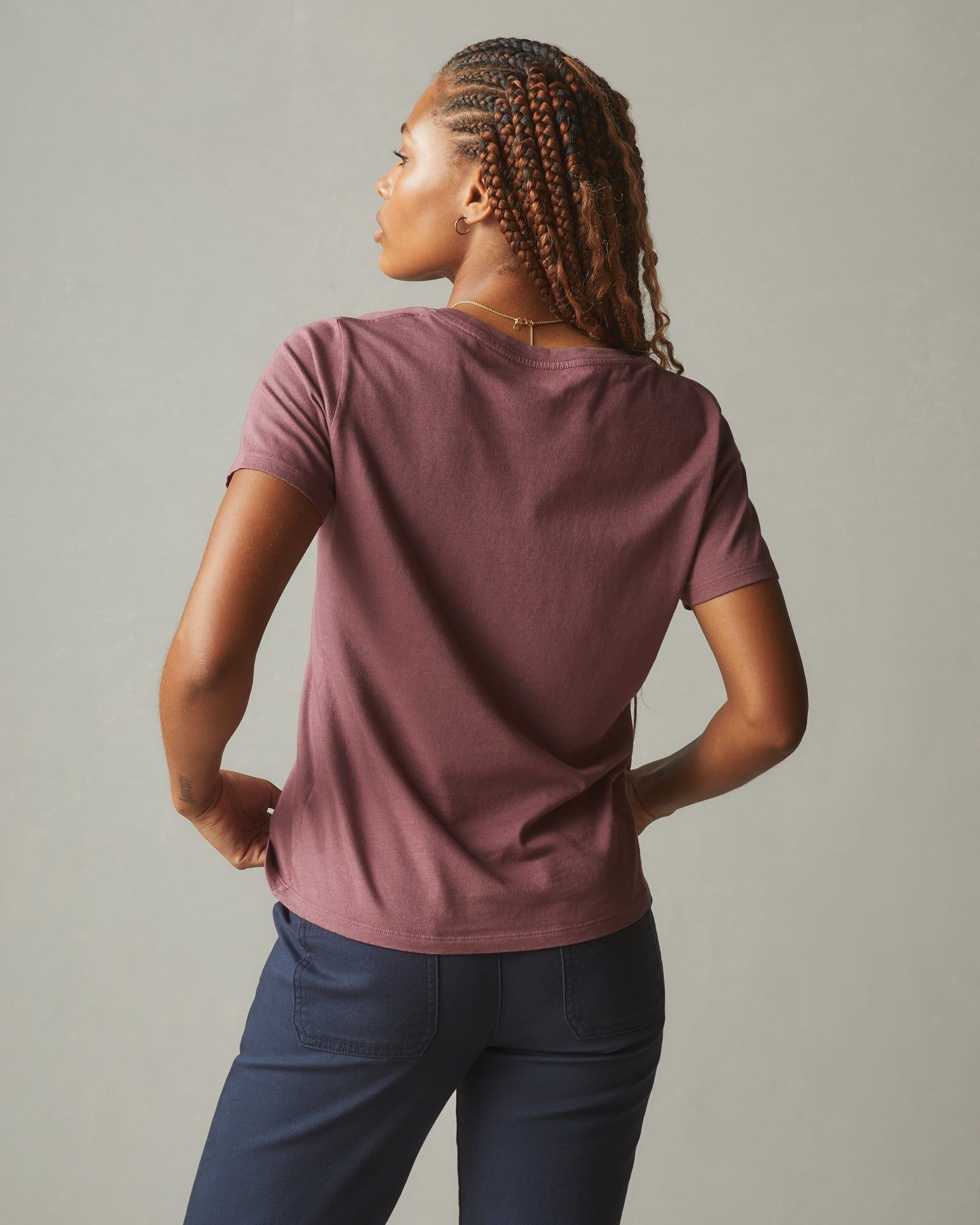 Women's Classic Cotton V-Neck Tee - Wild Ginger sold by American Giant product image thumbnail 2