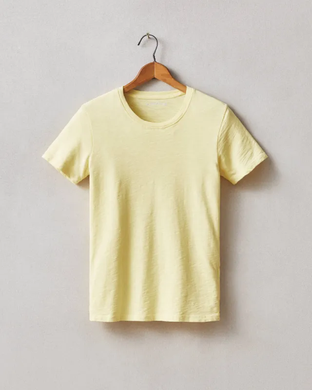 Women's Premium Slub Crew Tee - Mellow Yellow sold by American Giant