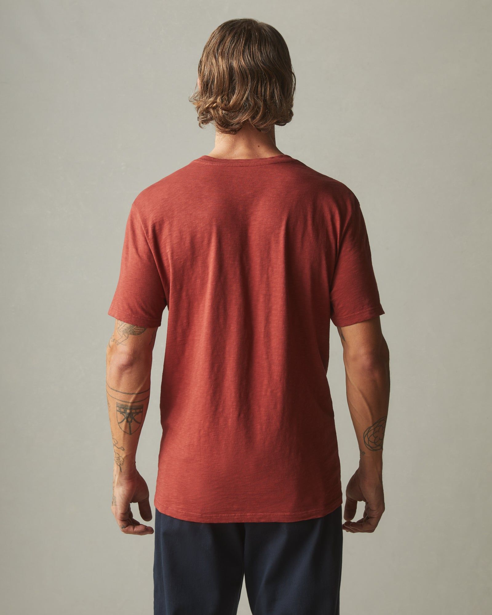 Men's Premium Slub V-Neck Tee - Burnt Pepper sold by American Giant product image thumbnail 2