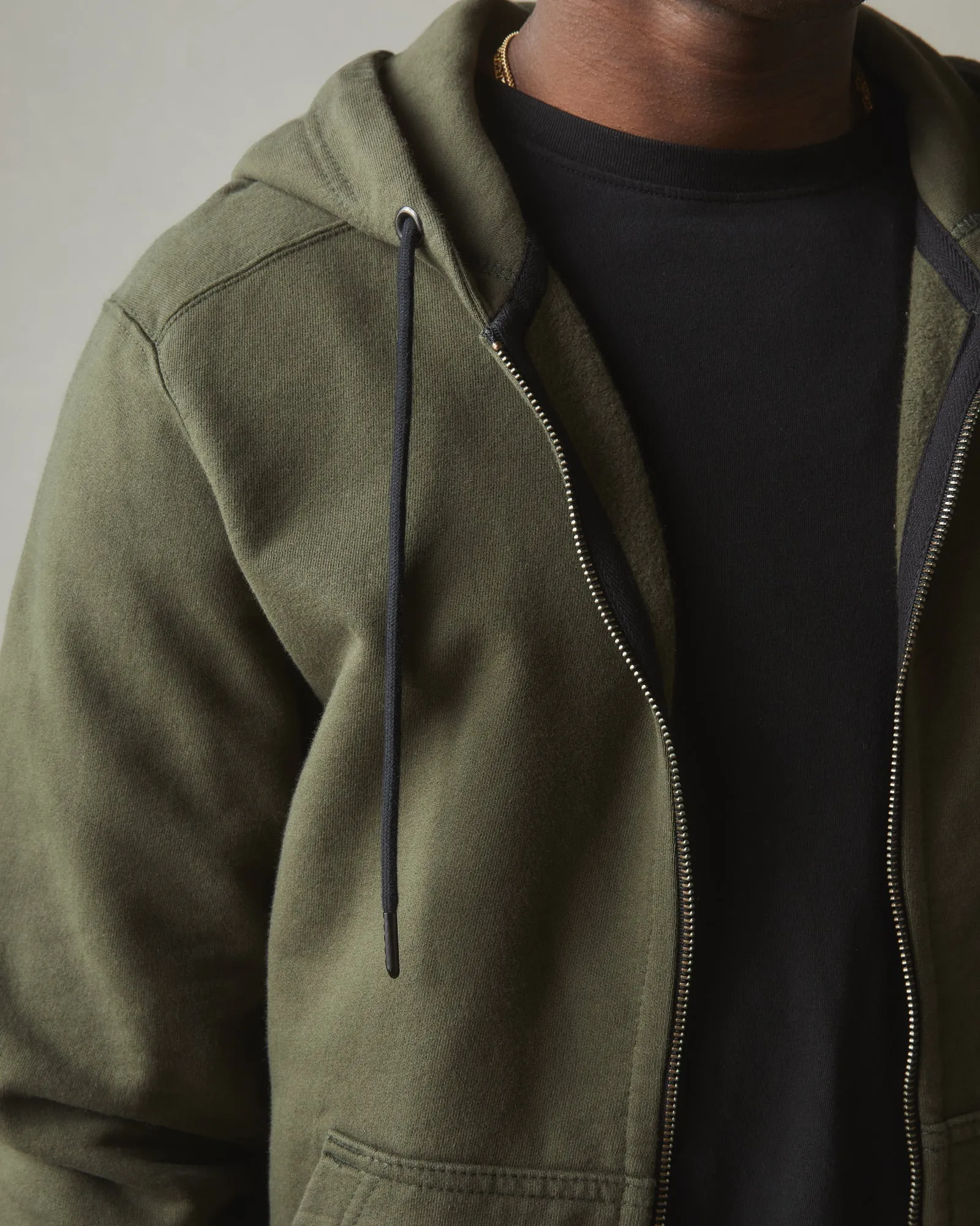 Classic Full Zip - Deep Olive sold by American Giant product image thumbnail 3