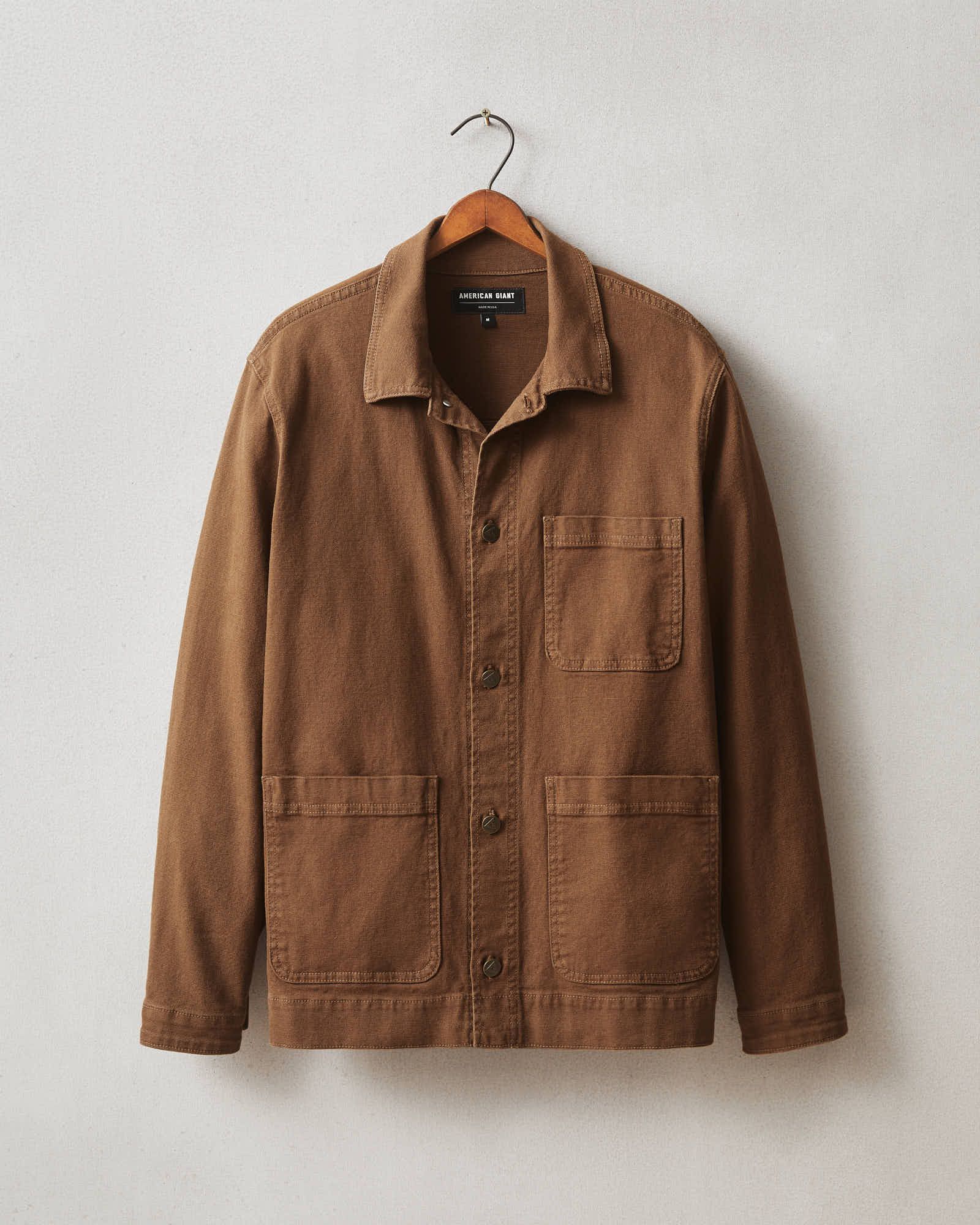 Roughneck Chore Jacket - Mahogany sold by American Giant