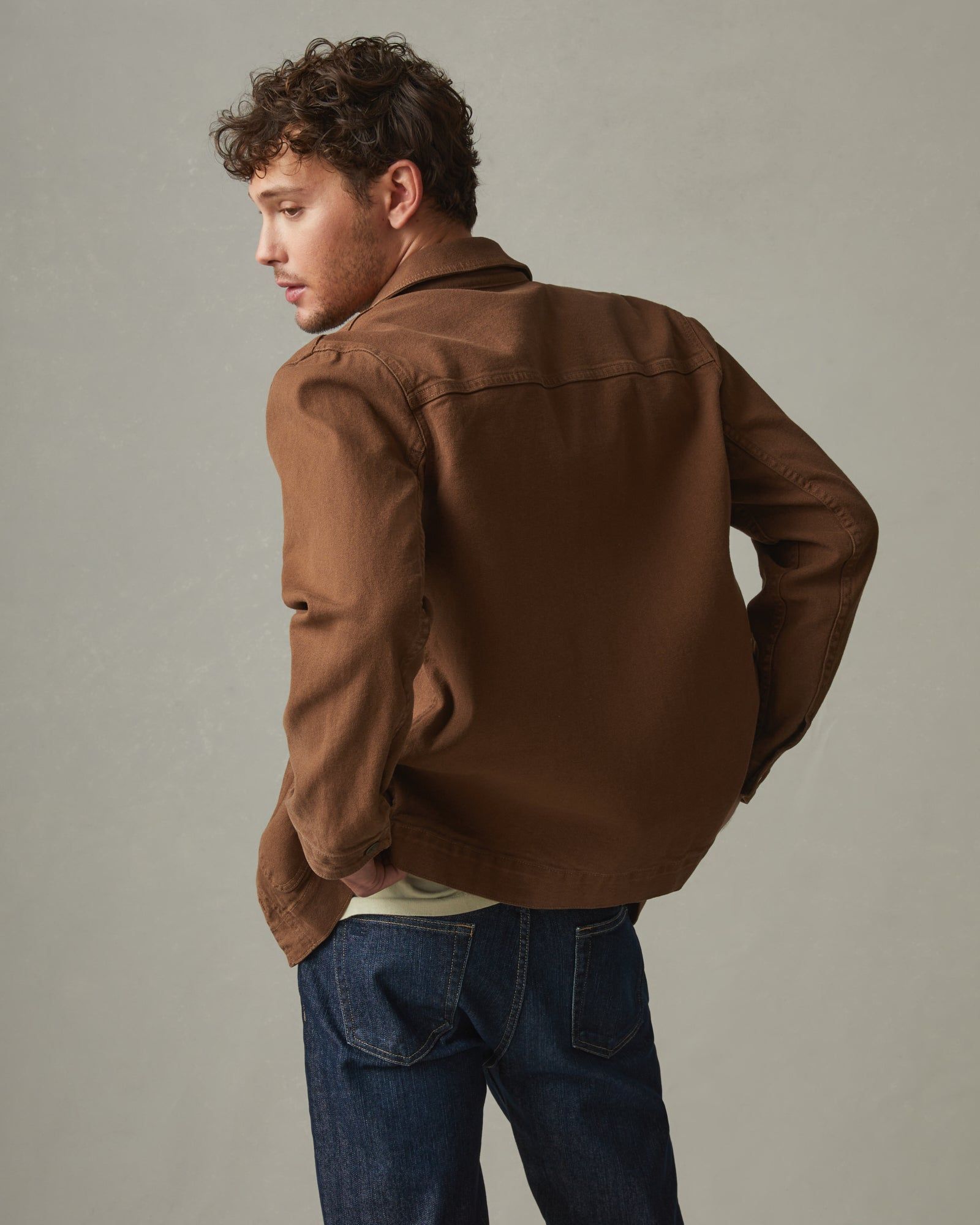 Roughneck Chore Jacket - Mahogany sold by American Giant product image thumbnail 4
