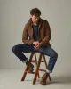 Unisex Roughneck Chore Jacket - Mahogany sold by American Giant