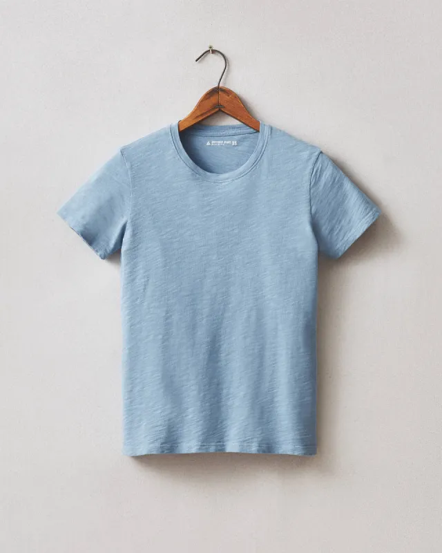 Women's Premium Slub Crew Tee - Allure Blue sold by American Giant