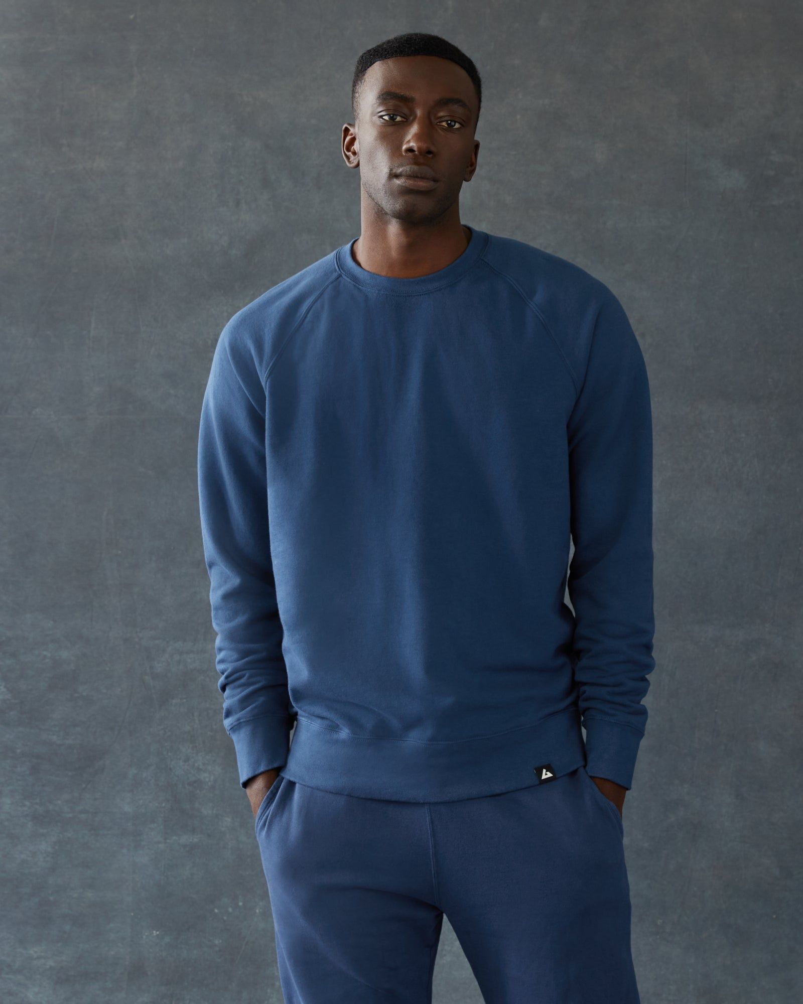 Carolina Midweight Crew - Varsity Blue sold by American Giant