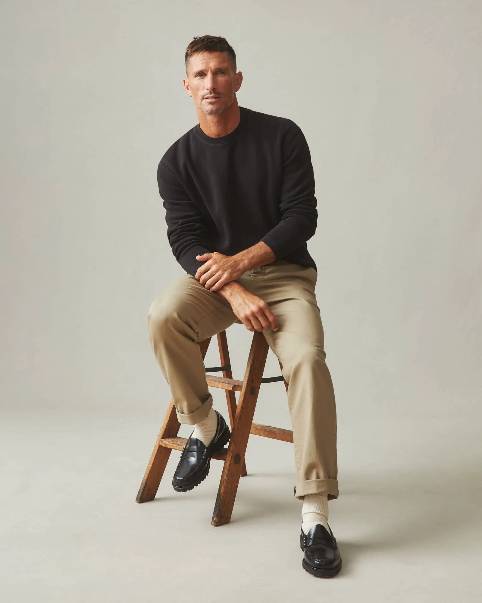 Men's French Rib Crew - Black sold by American Giant product image thumbnail 5