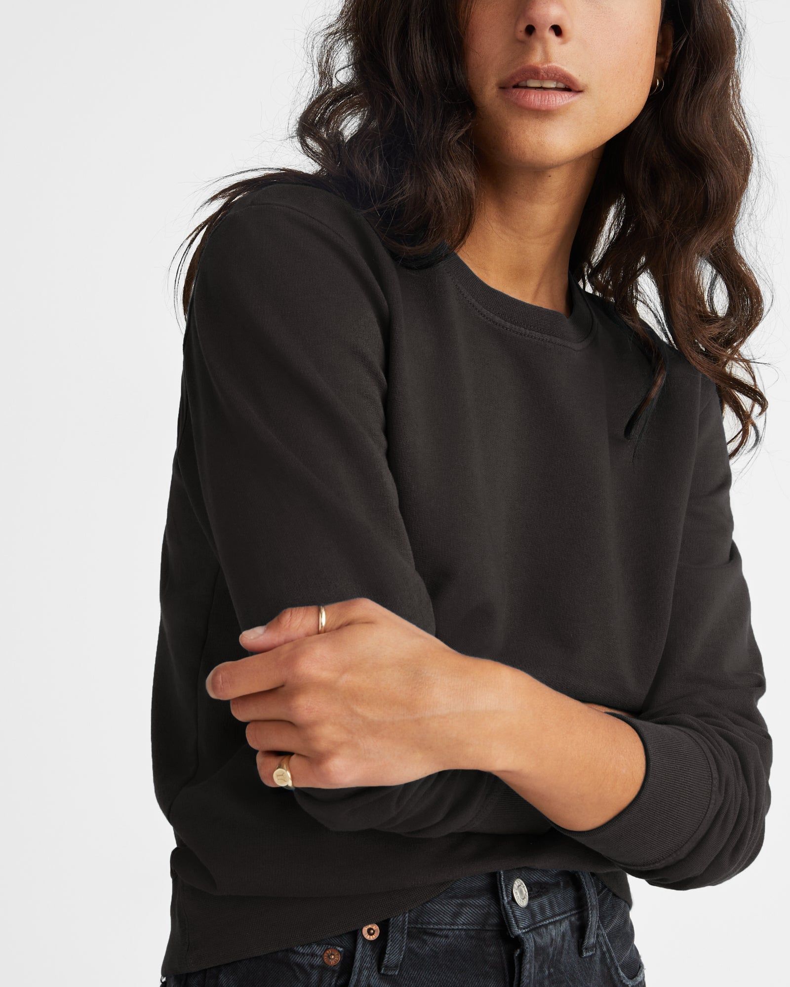 French Terry Crew Sweatshirt - Chalkboard sold by American Giant product image thumbnail 3