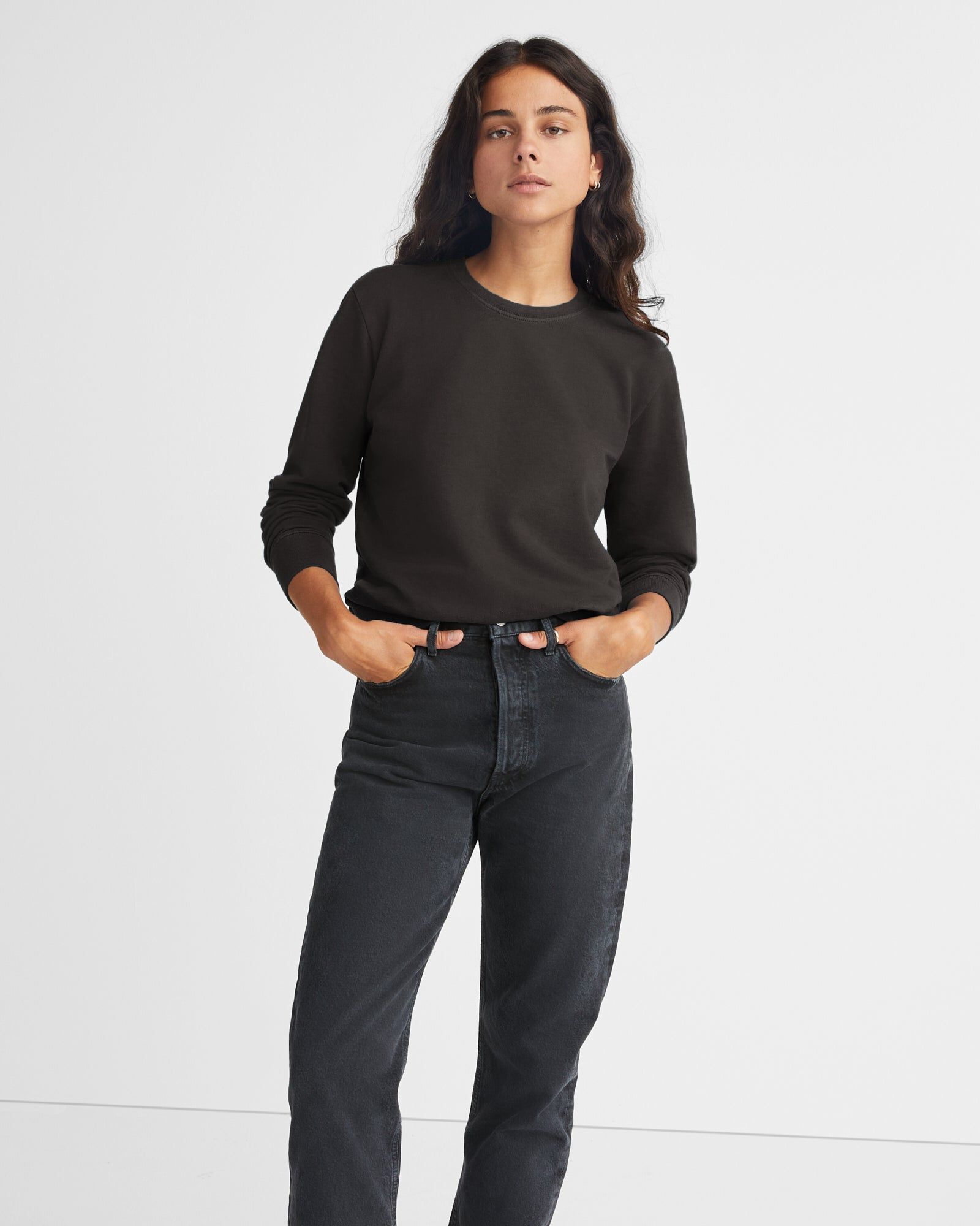 French Terry Crew Sweatshirt - Chalkboard sold by American Giant product image thumbnail 5