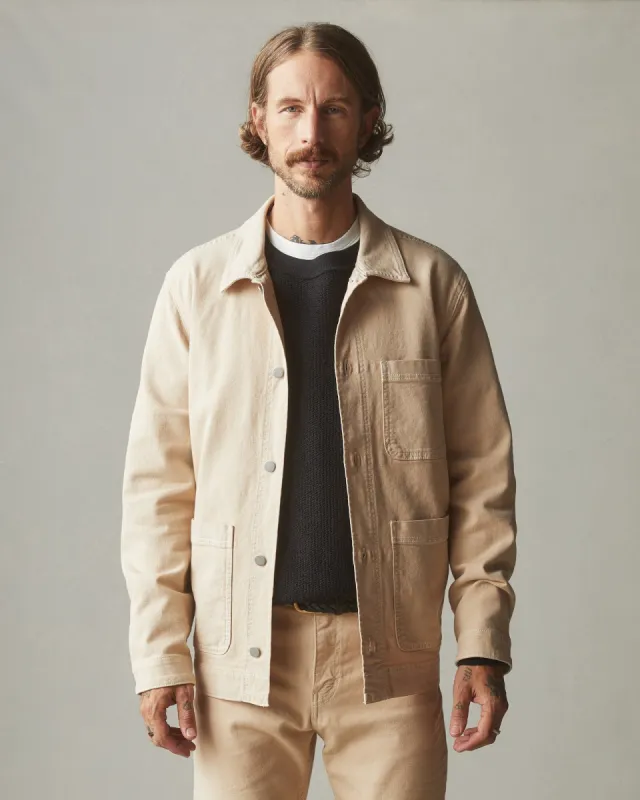 Roughneck Chore Jacket - Contrast Stitch - Toasted Sesame sold by American Giant