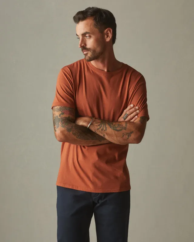 Classic Cotton Crew Tee - Ginger Bread sold by American Giant