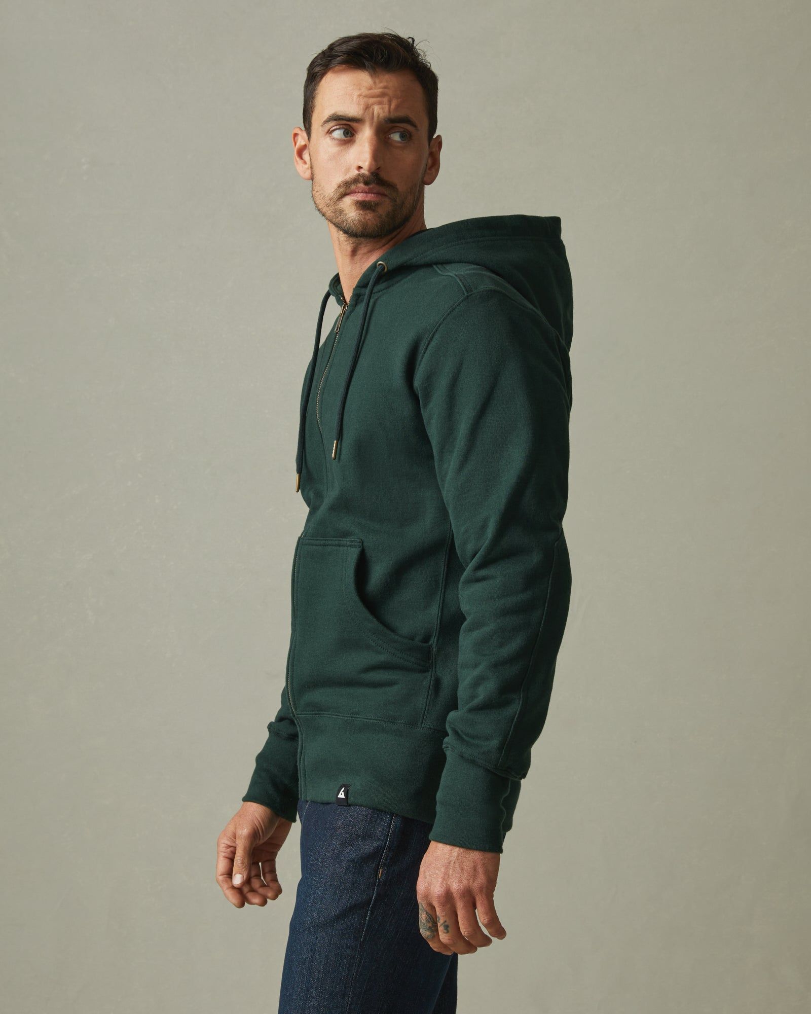 Classic Full Zip - Dark Forest sold by American Giant product image thumbnail 2