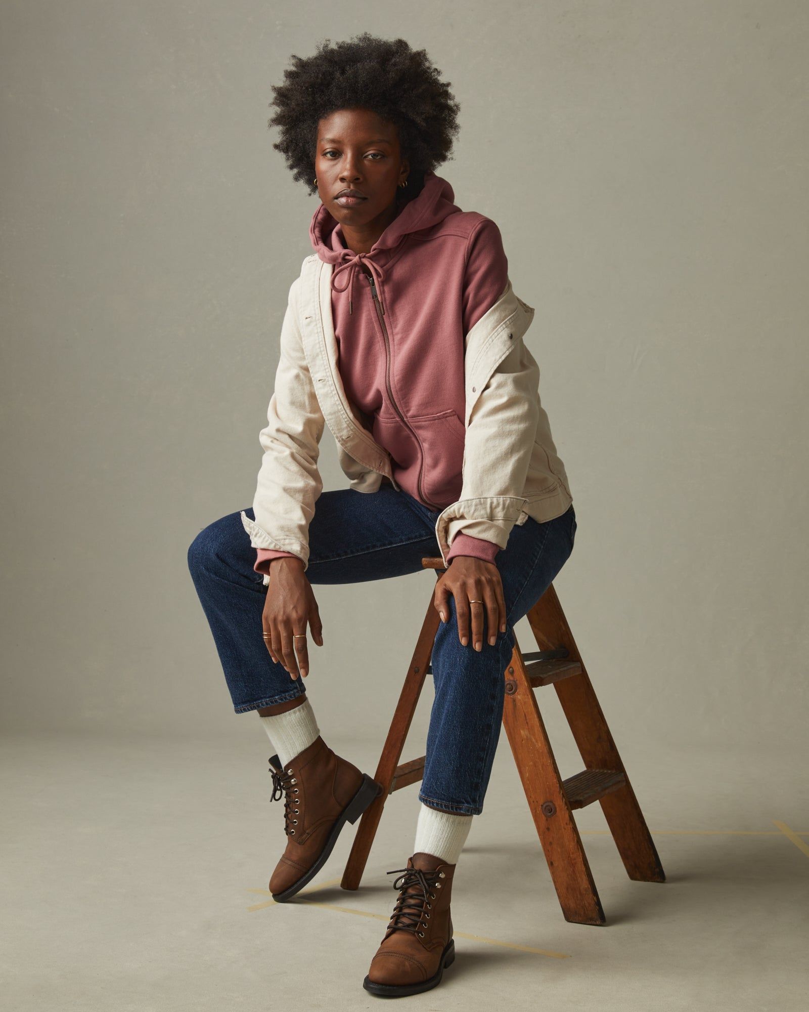 Relaxed Classic Full Zip - Verbena sold by American Giant product image thumbnail 7