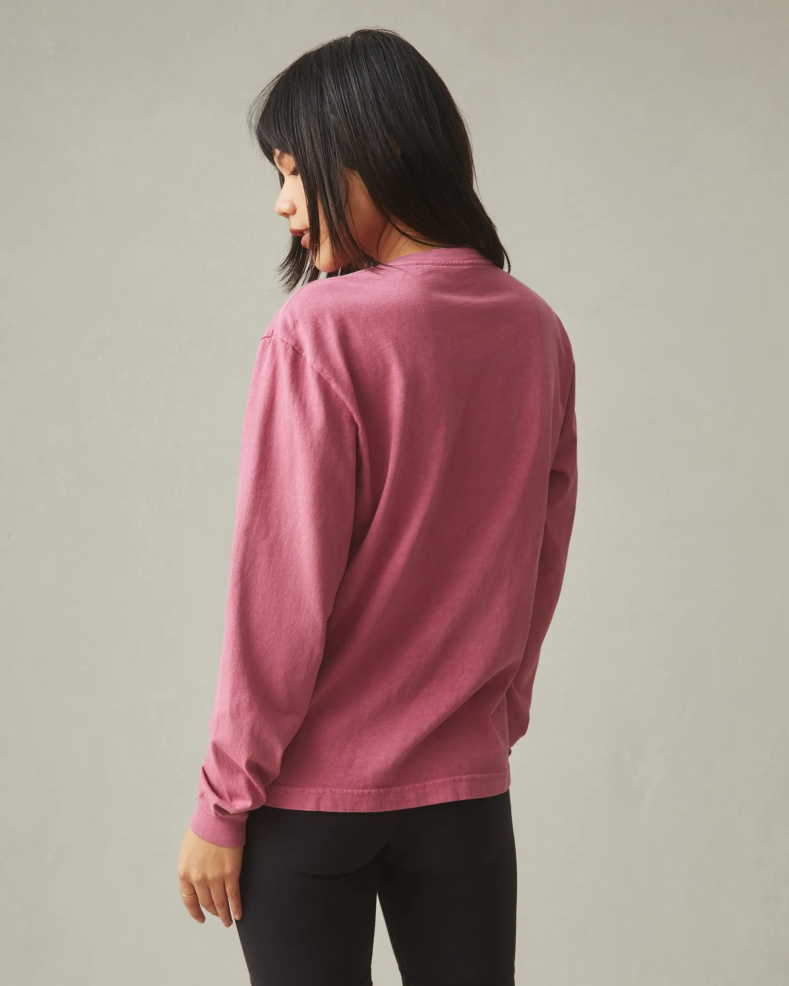 American Vintage Long Sleeve Tee - Dark Blush sold by American Giant product image thumbnail 2