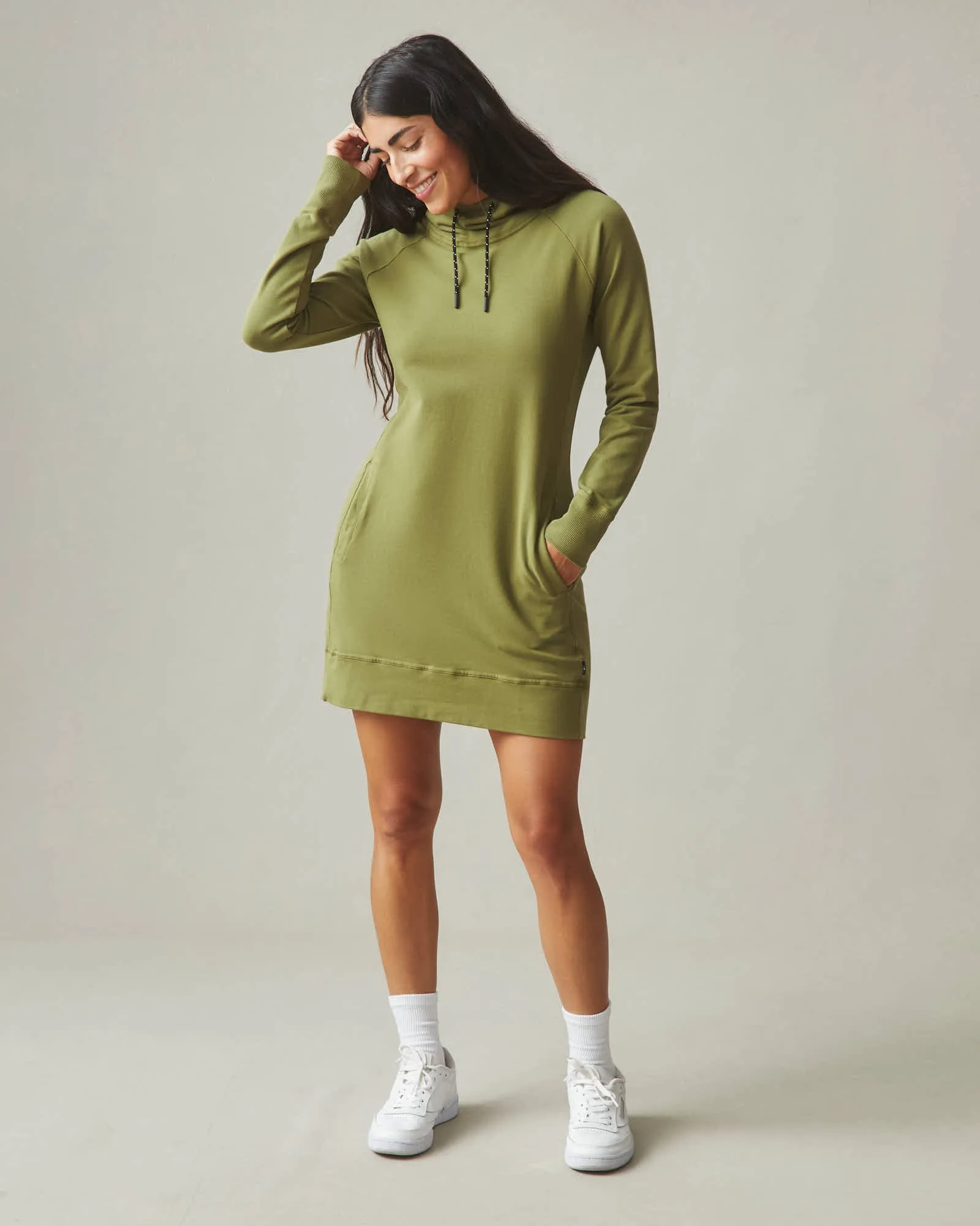 Women's Hoodie Dress - Capulet Olive sold by American Giant product image thumbnail 3