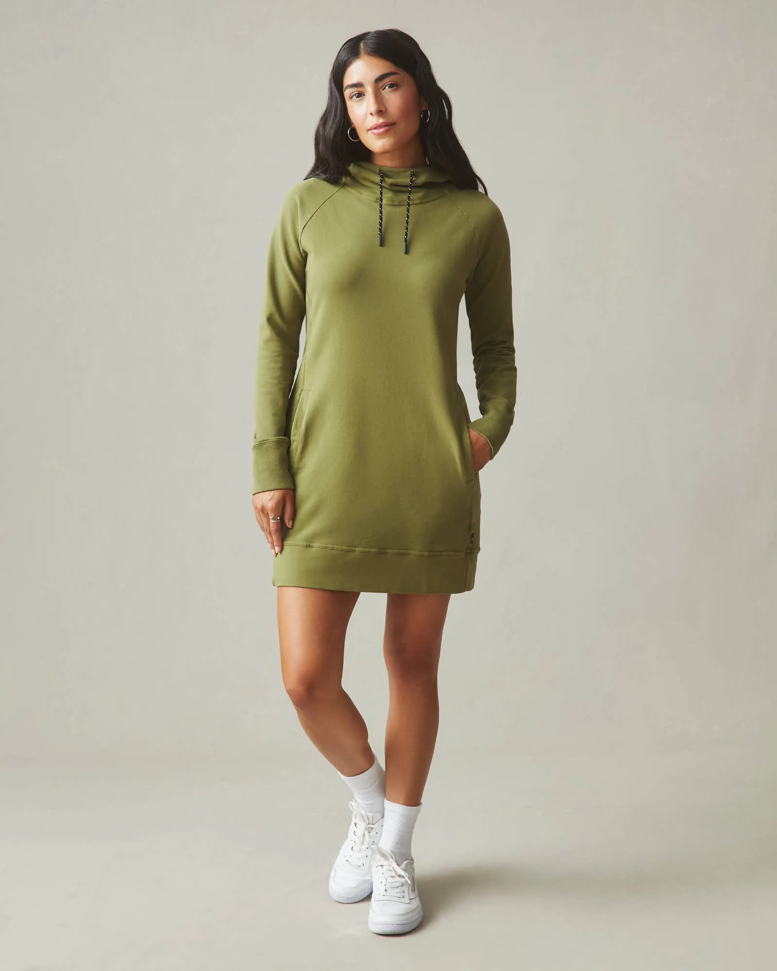 Women's Hoodie Dress - Capulet Olive sold by American Giant product image thumbnail 2