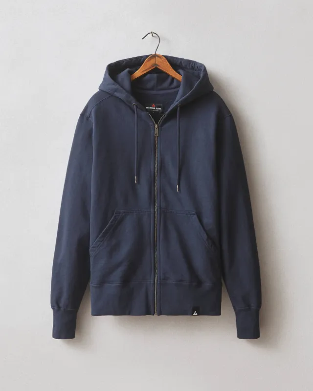 Classic Full Zip - Oxford Blue sold by American Giant