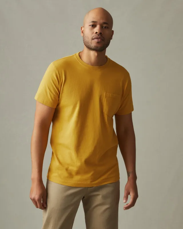 Heavyweight Pocket Tee - Straw sold by American Giant