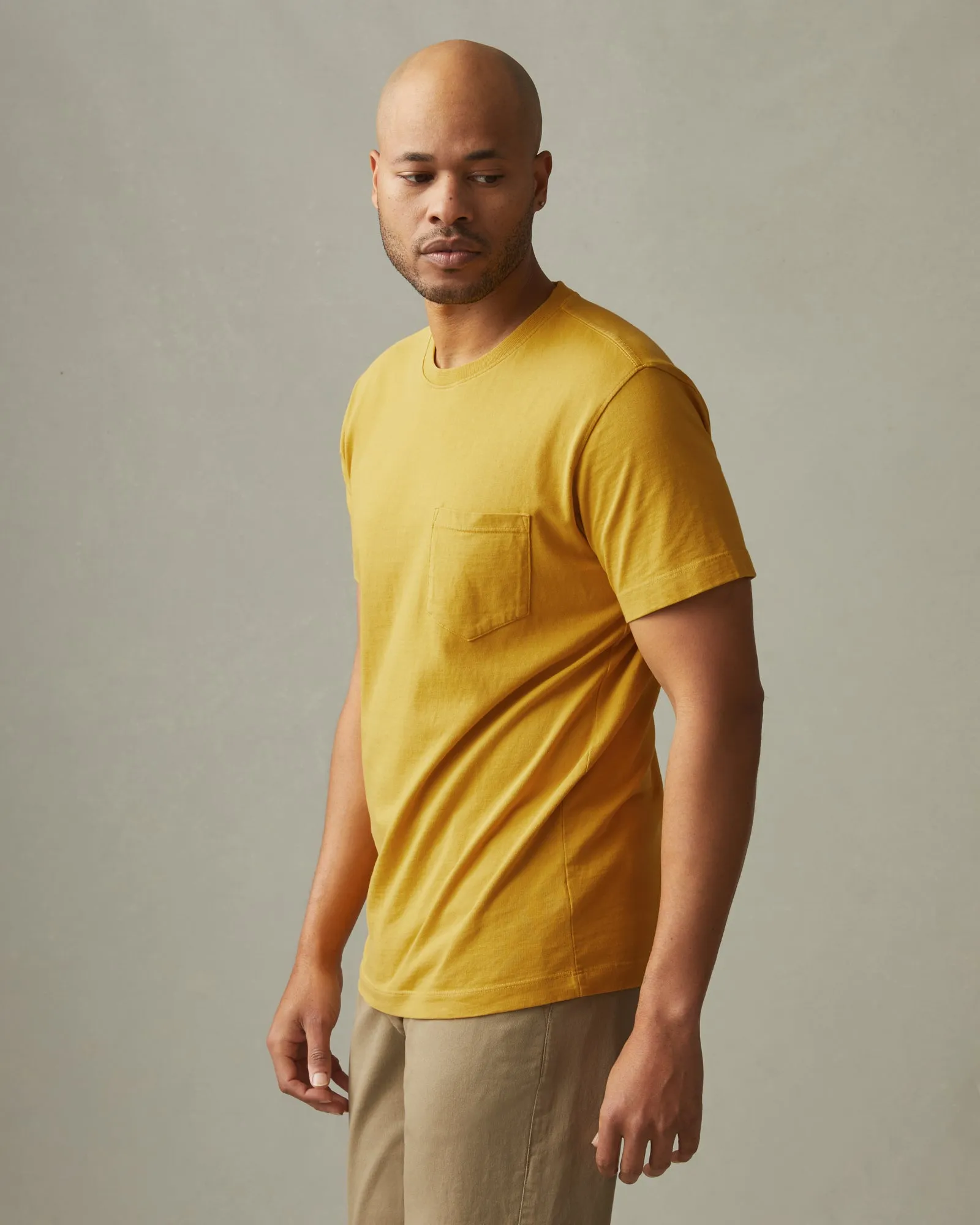 Heavyweight Pocket Tee - Straw sold by American Giant product image thumbnail 2