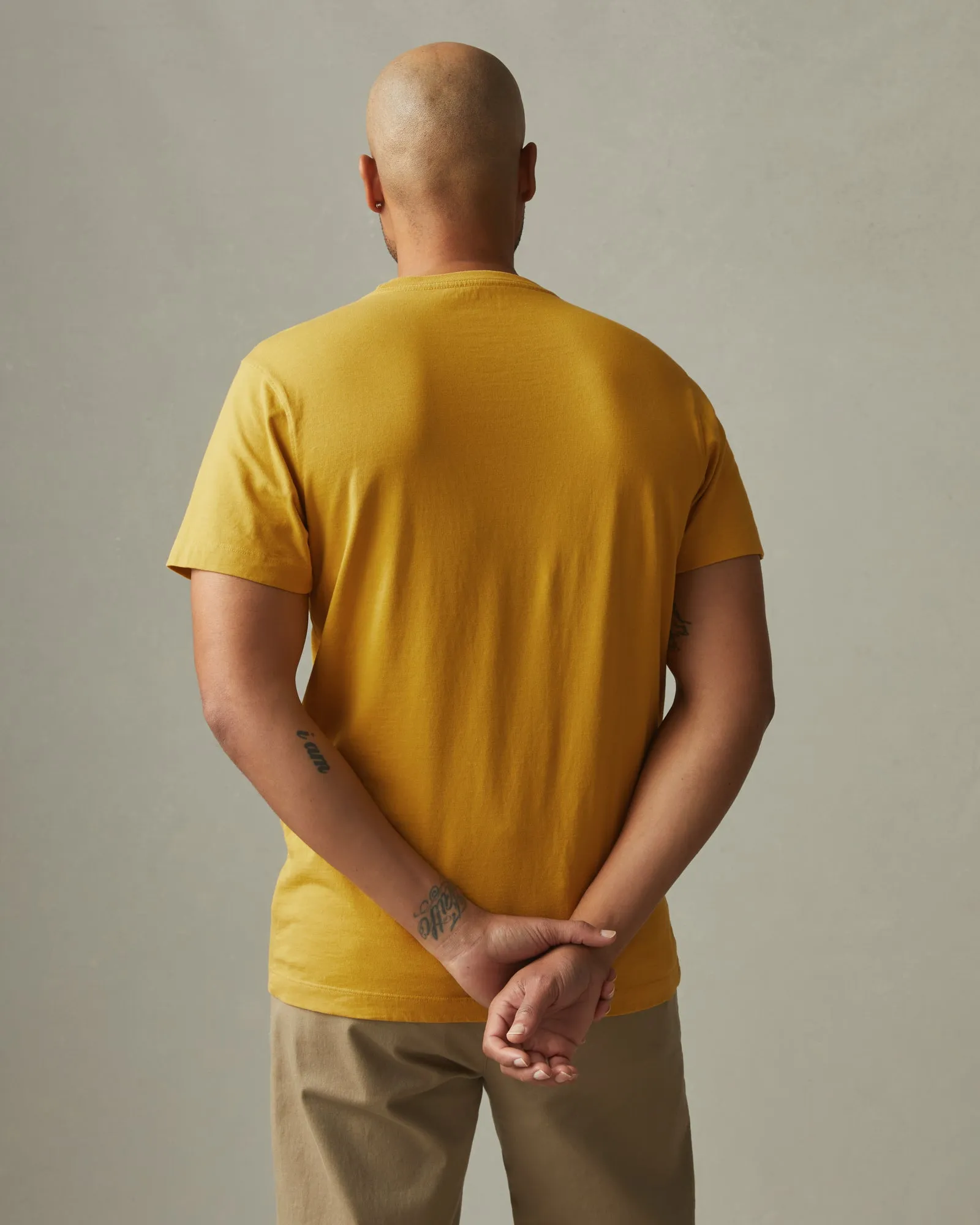 Heavyweight Pocket Tee - Straw sold by American Giant product image thumbnail 3