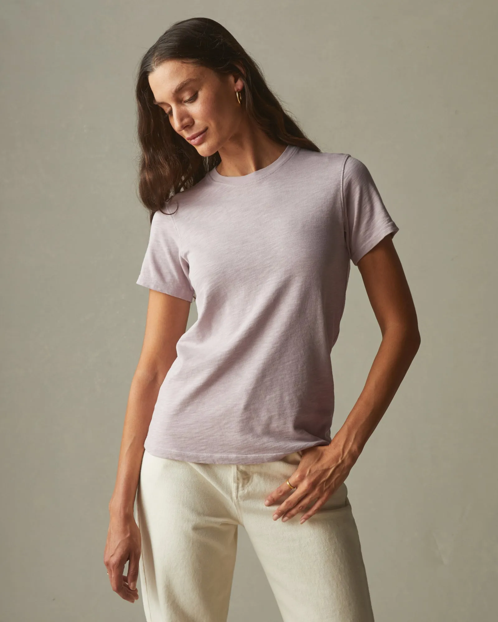 Premium Slub Crew Tee - Cloud Grey sold by American Giant