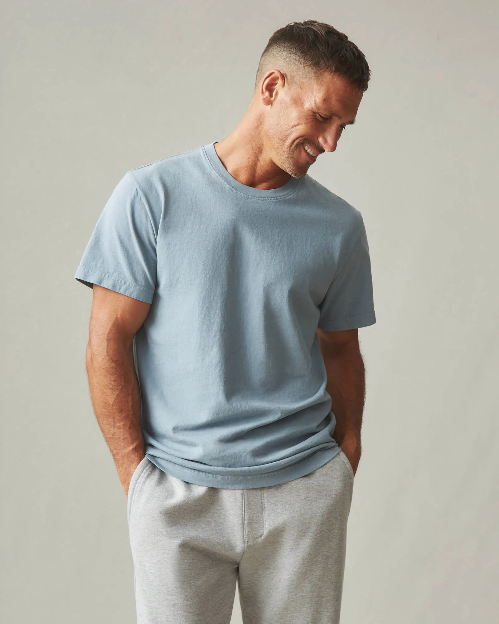 Men's Vintage Crew Tee - Washed Trooper sold by American Giant product image thumbnail 3