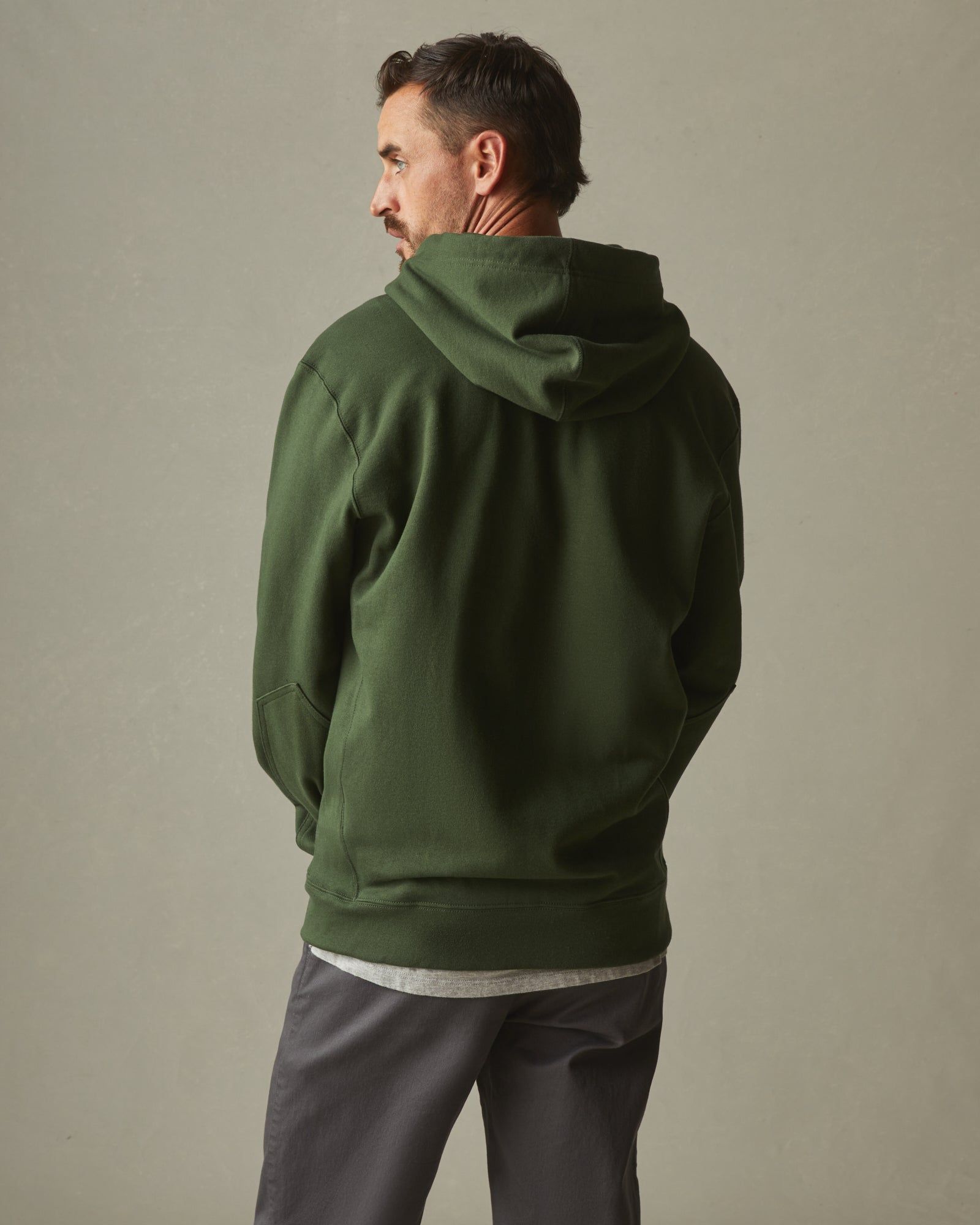 Relaxed Classic Full Zip - Kombu Green sold by American Giant product image thumbnail 3