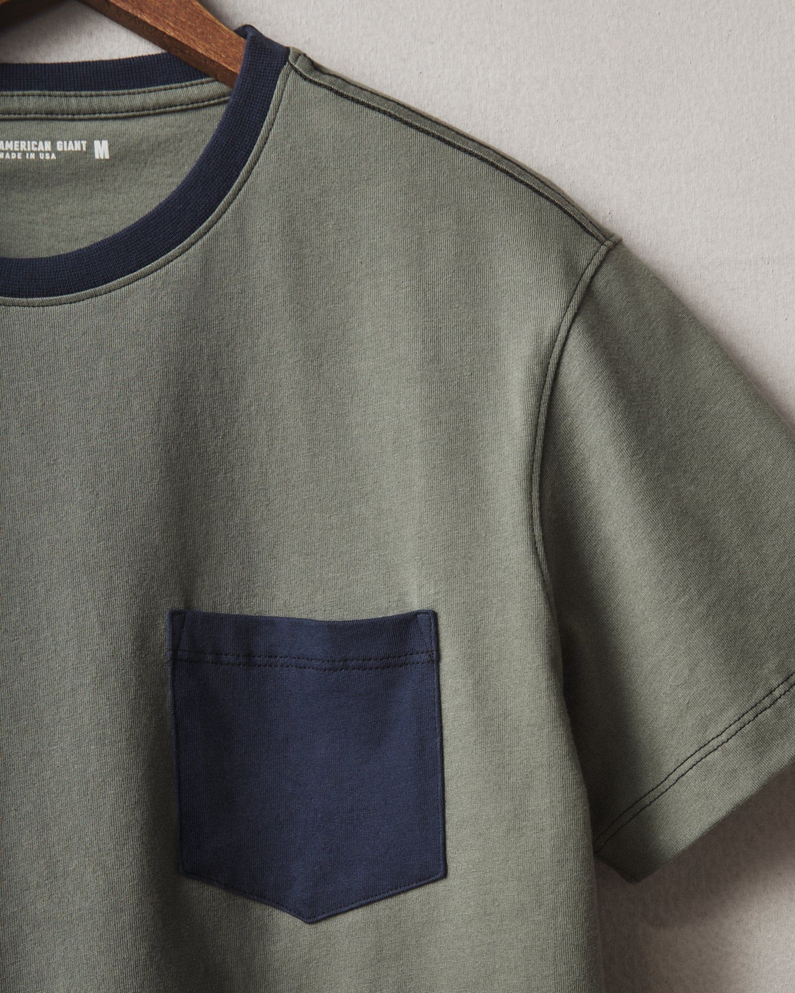 Split Seam Tee - Mulled Basil sold by American Giant product image thumbnail 2