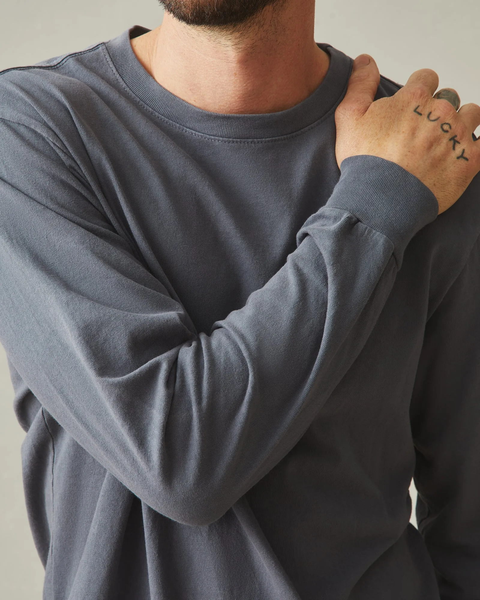 American Vintage Long Sleeve Tee - Metropolitan Grey sold by American Giant product image thumbnail 4