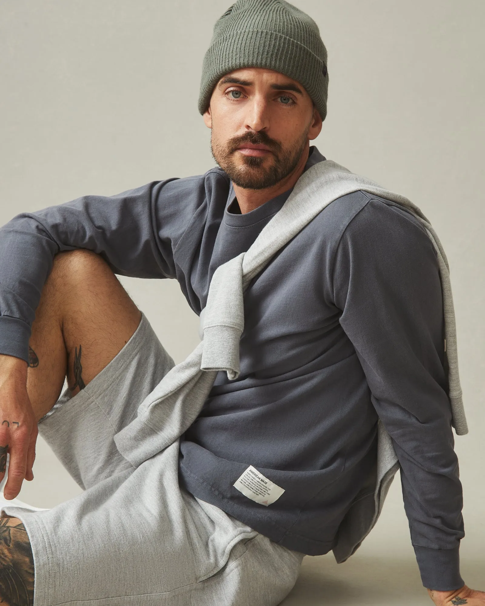 American Vintage Long Sleeve Tee - Metropolitan Grey sold by American Giant product image thumbnail 5