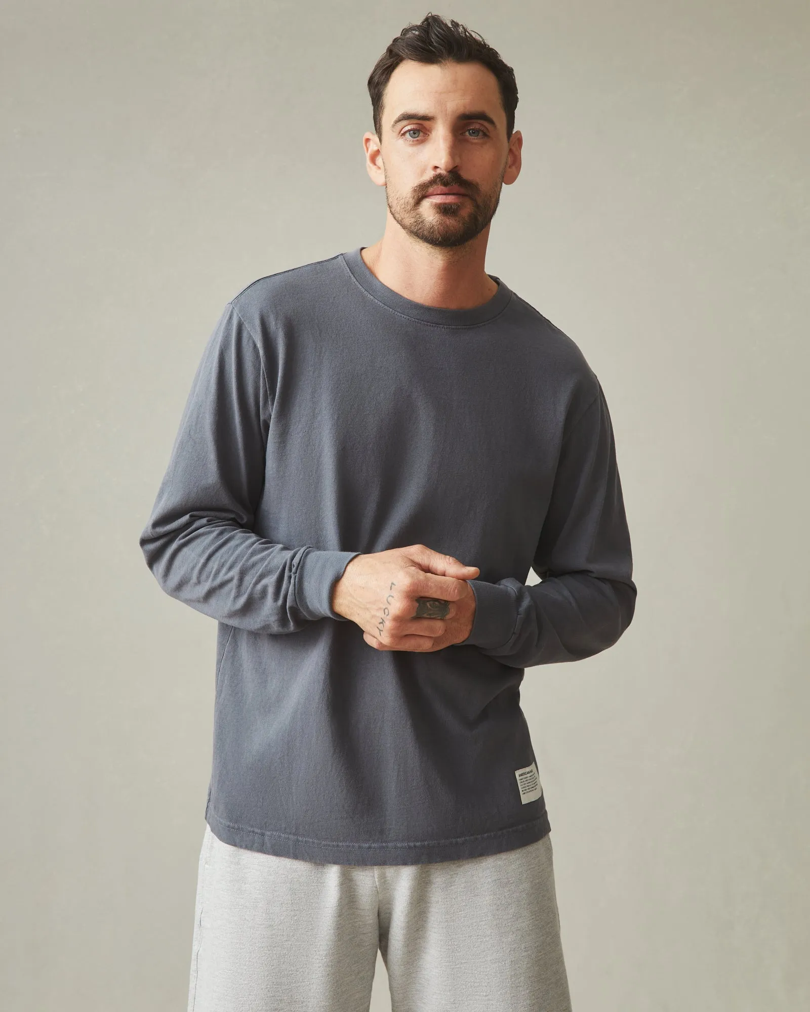 American Vintage Long Sleeve Tee - Metropolitan Grey sold by American Giant product image thumbnail 2