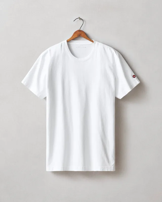 Men's Vintage Crew Tee - White sold by American Giant