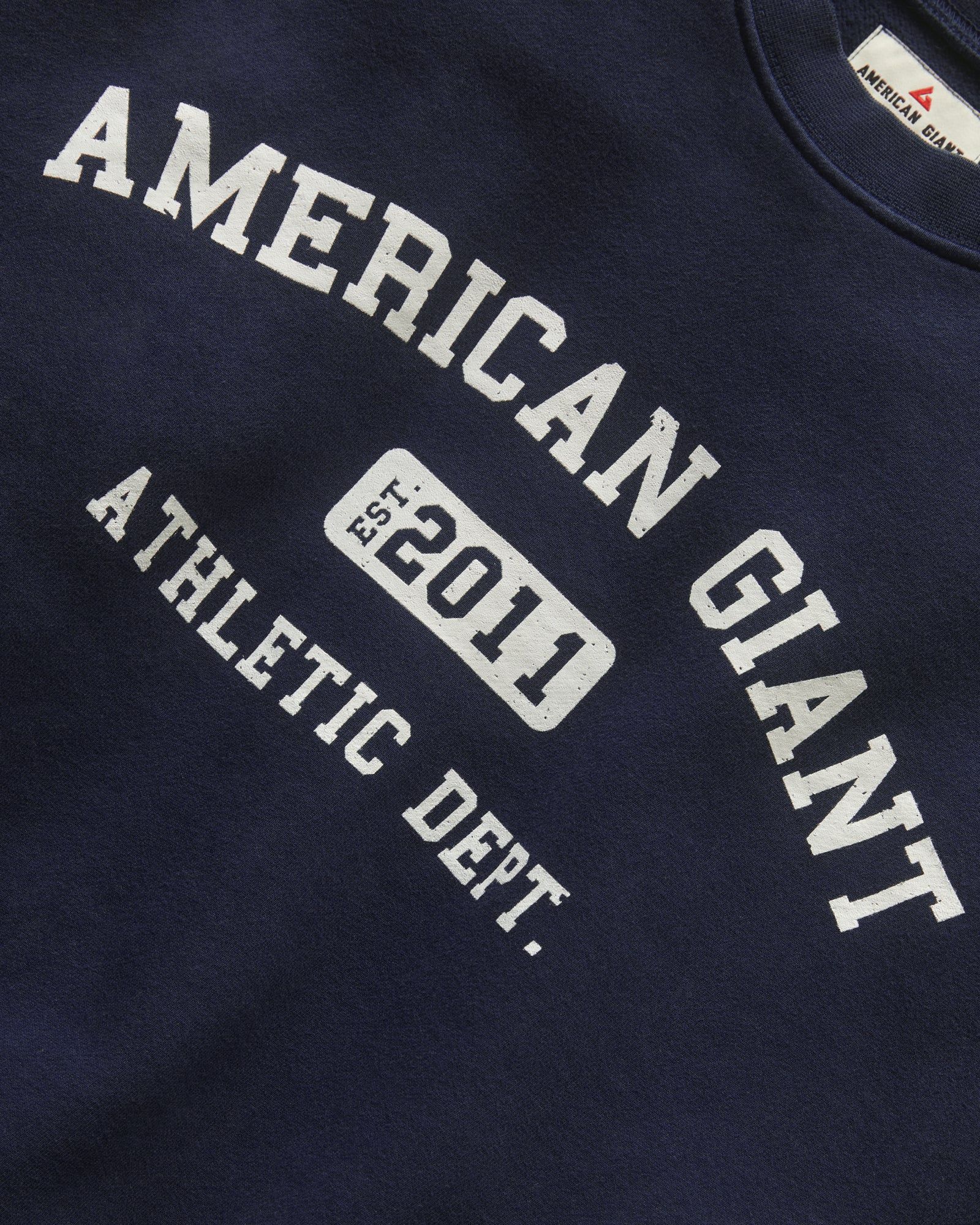 Collegiate Graphic Crew - Dress Navy sold by American Giant product image thumbnail 2