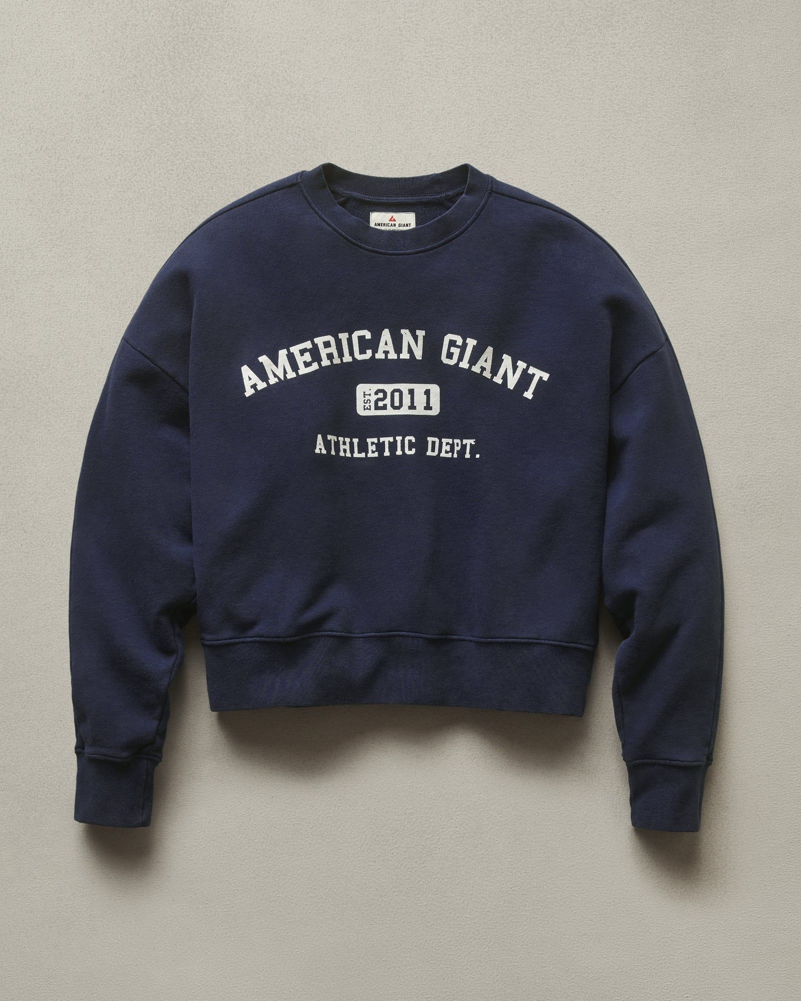 Collegiate Graphic Crew - Dress Navy sold by American Giant