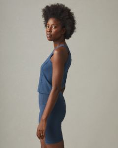 Cotton Stretch Tank - Nautical Blue sold by American Giant