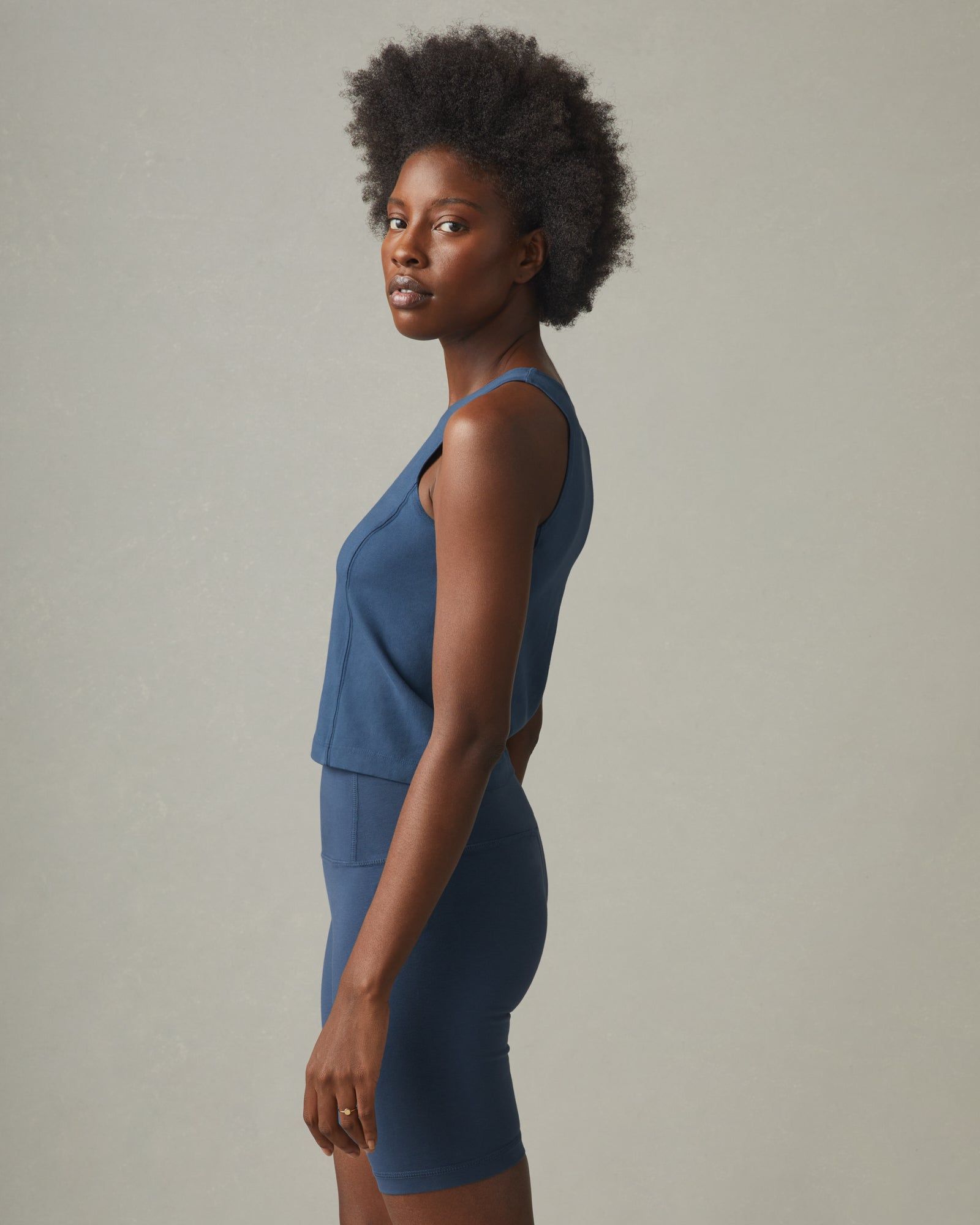 Cotton Stretch Tank - Nautical Blue sold by American Giant product image thumbnail 2