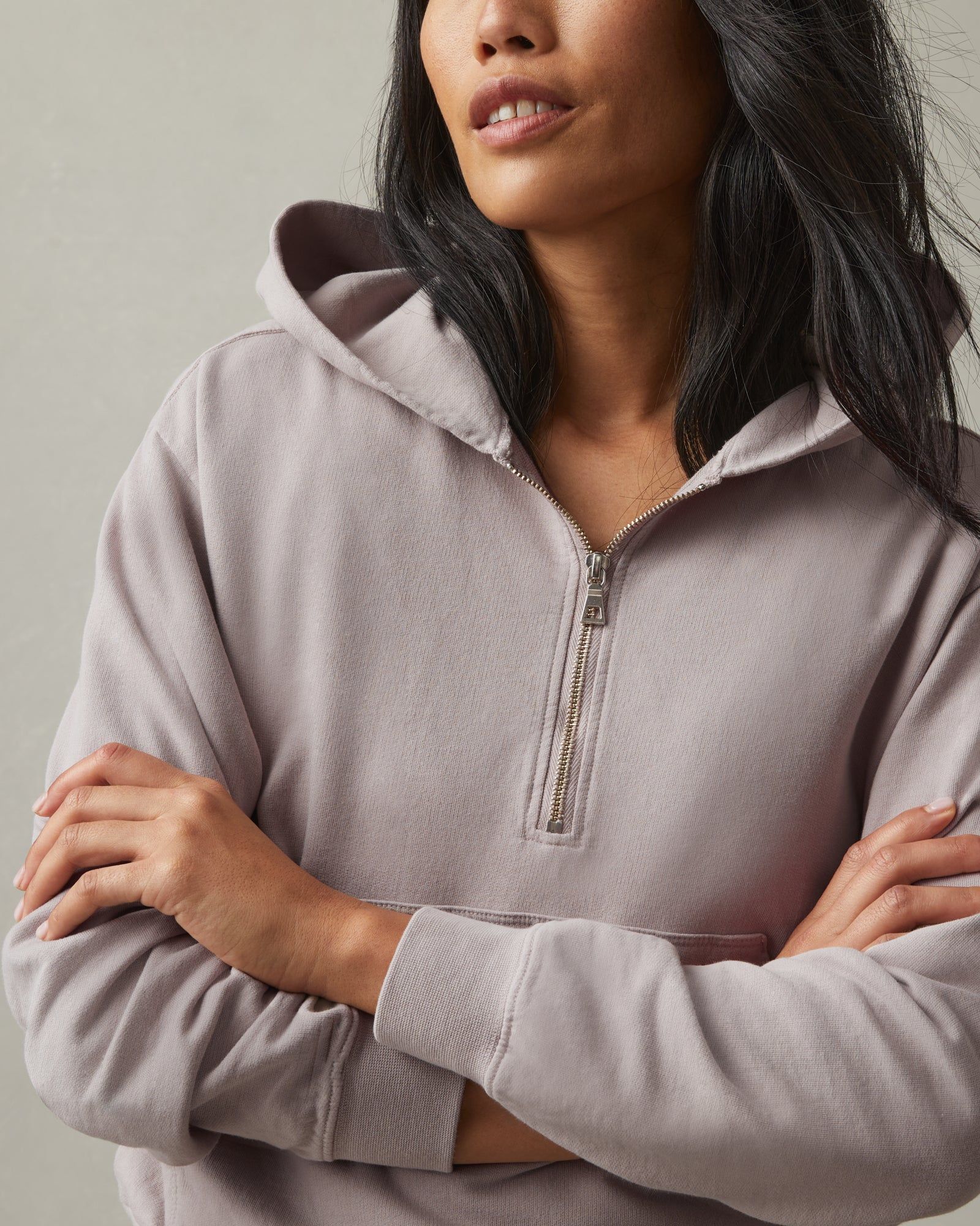 Lightweight Cotton Half Zip Hoodie - Sunset sold by American Giant product image thumbnail 5