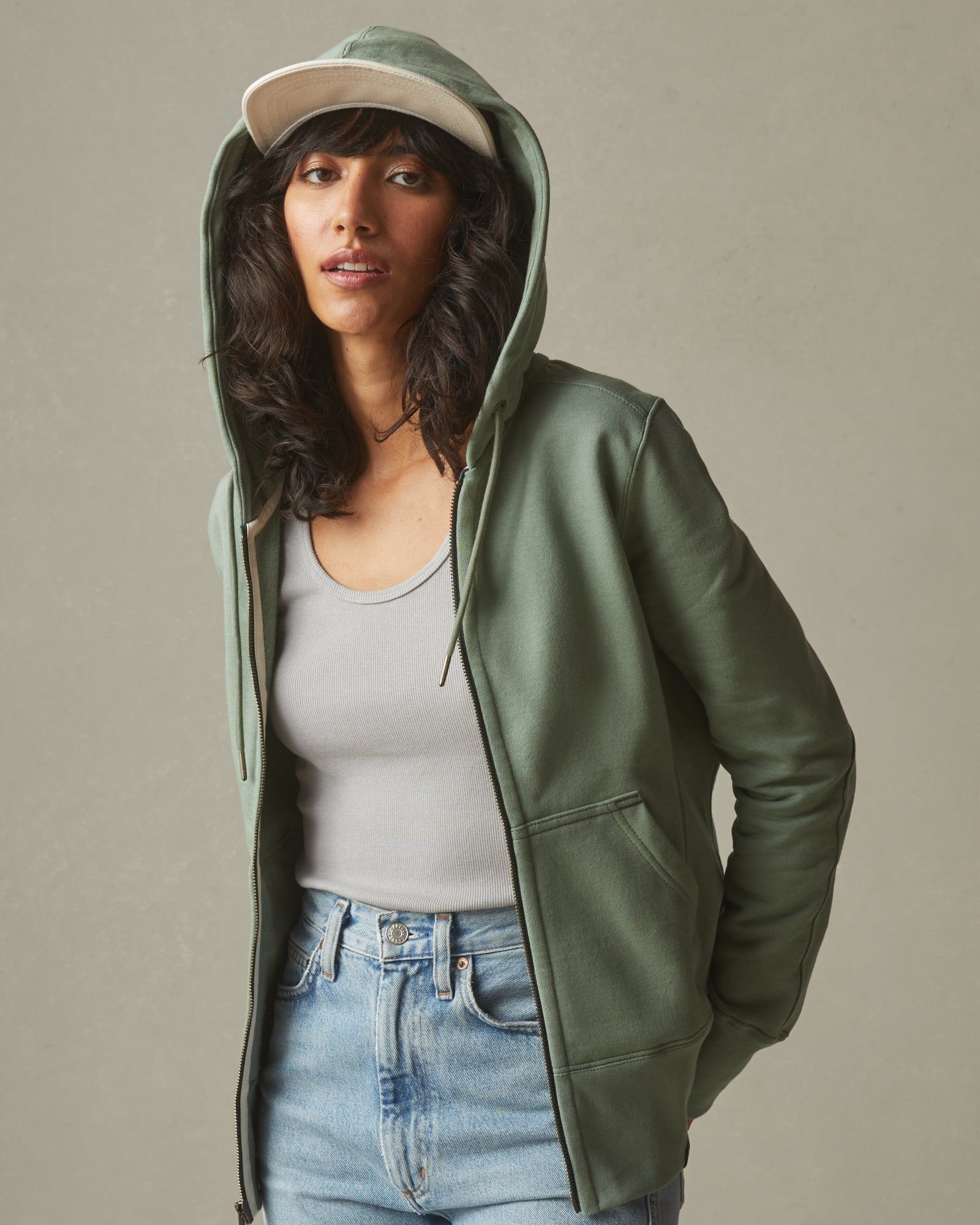 Classic Full Zip - Green Slate sold by American Giant product image thumbnail 5