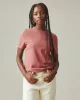 Women's Vintage Crew Tee - Washed Red Terra sold by American Giant