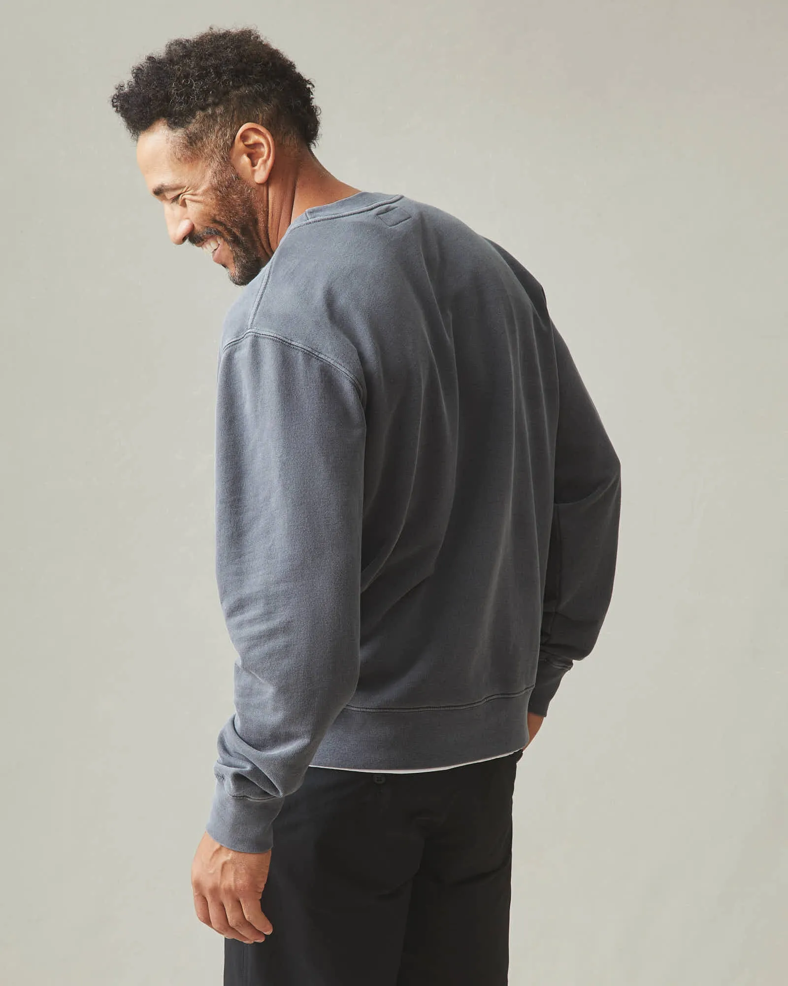 Men's Relaxed French Terry Crew - Metropolitan Grey sold by American Giant product image thumbnail 3