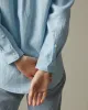 Women's Linen Long Sleeve Shirt - Dream Blue sold by American Giant