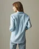 Women's Linen Long Sleeve Shirt - Dream Blue sold by American Giant