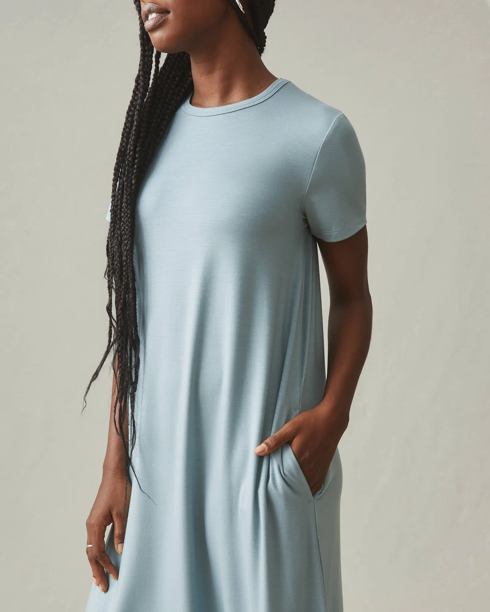 Women's Flex Maxi Dress - Arona Blue sold by American Giant product image thumbnail 4