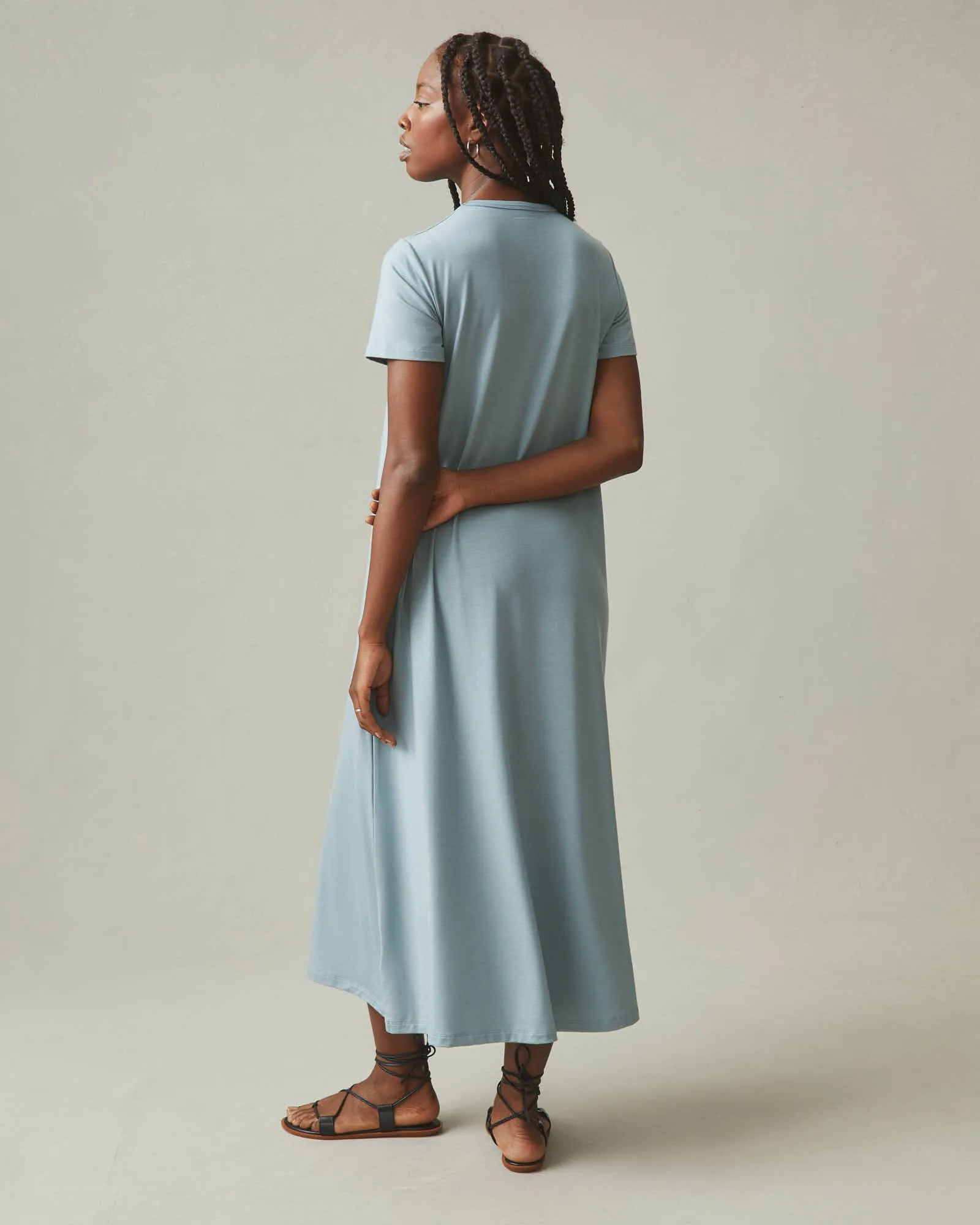 Women's Flex Maxi Dress - Arona Blue sold by American Giant product image thumbnail 5