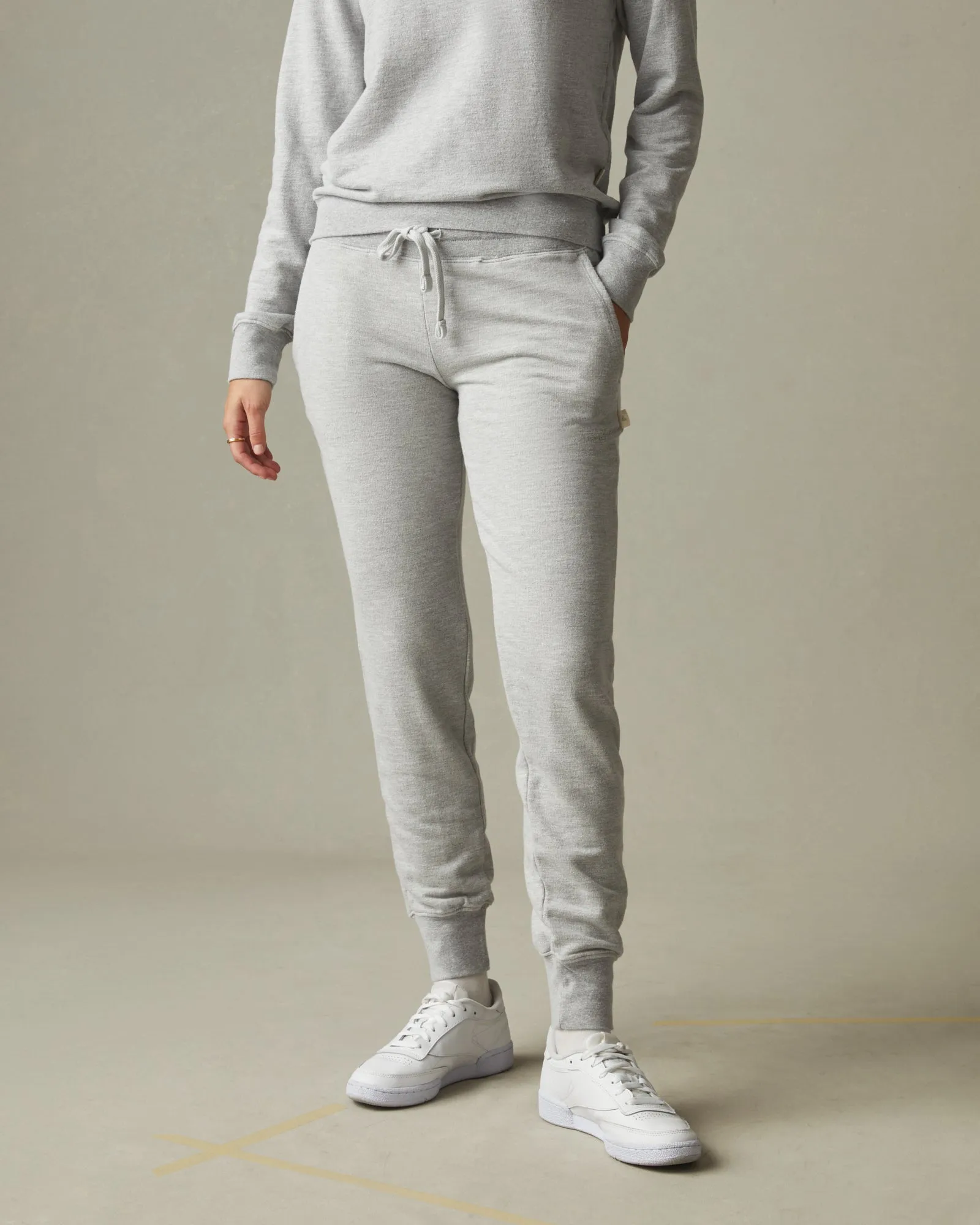 Women's French Terry Jogger - Ash Heather sold by American Giant