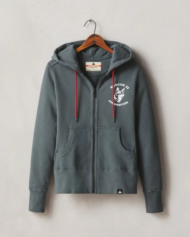 Women's Classic Full Zip - Veterans Day - Vintage Indigo sold by American Giant